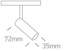 KARO 1 czarny LED 3000K 6W 480lm