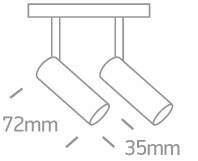 KARO 2 czarny LED 3000K 12W 960lm