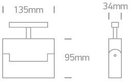 LIRA czarny LED 3000K 12W 960lm