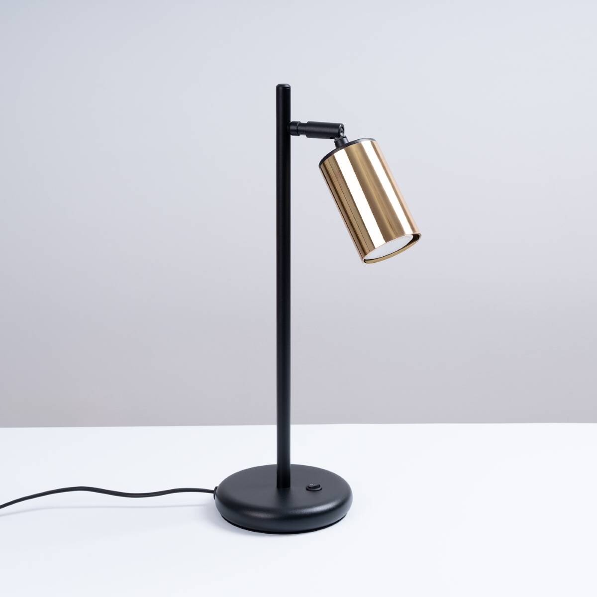 Lampa biurkowa WINX czarny/złoty + 1x Żarówka LED GU-10 3000K Ciepła 7W 510lm