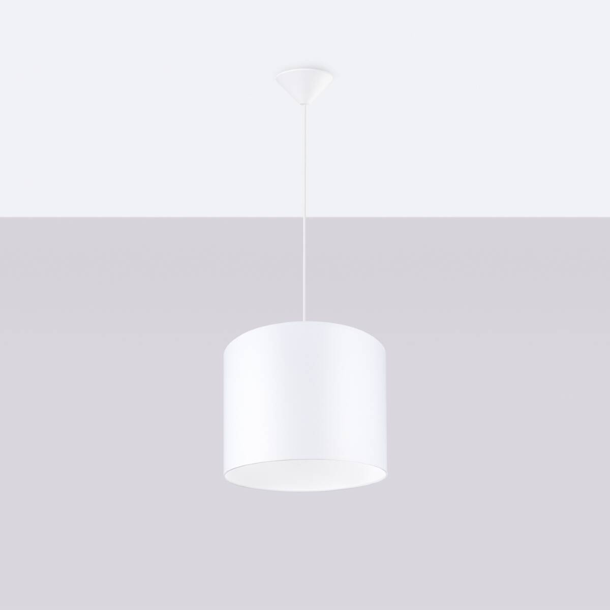 Lampa wisząca NOVA 30 biała + 1x Żarówka LED E27 4000K Zimna 7,5W 690lm