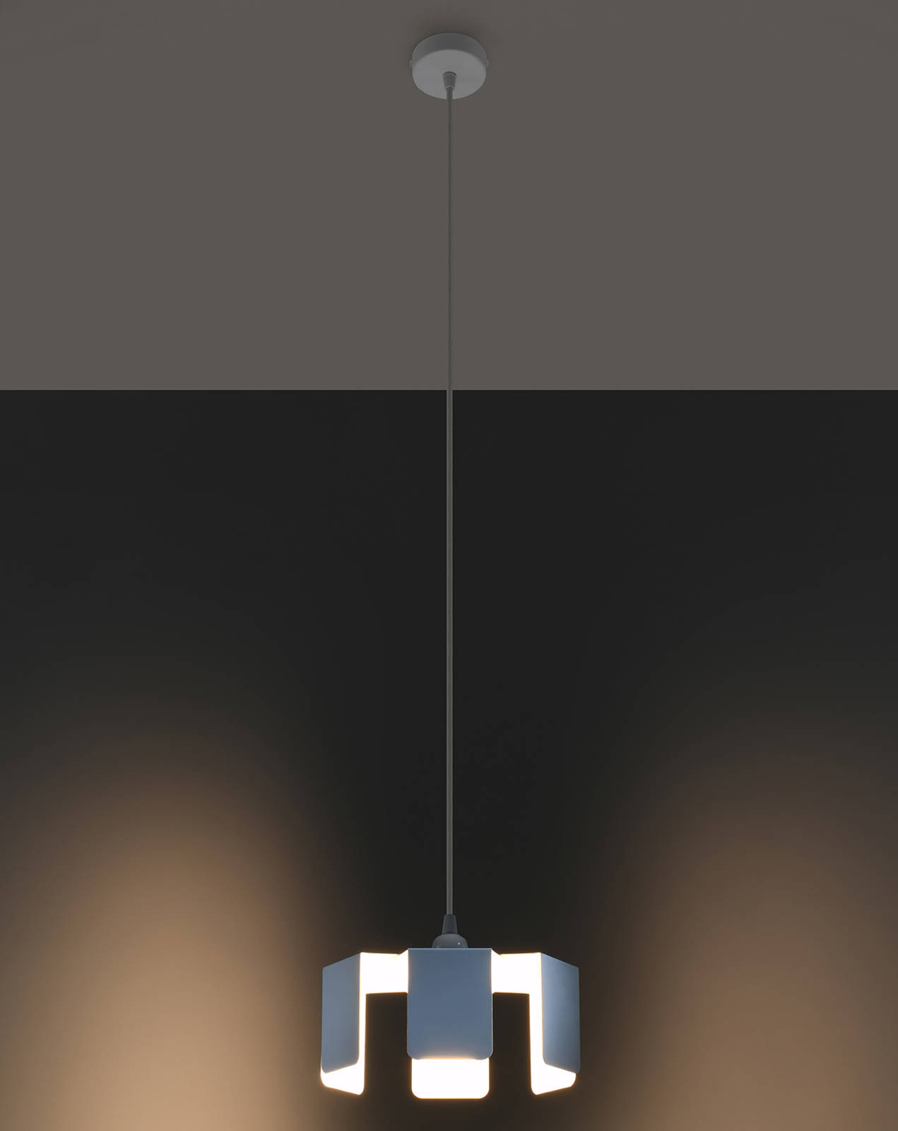 Lampa wisząca TULIP biały + 1x Żarówka LED E27 3000K Ciepła 7,5W 620lm