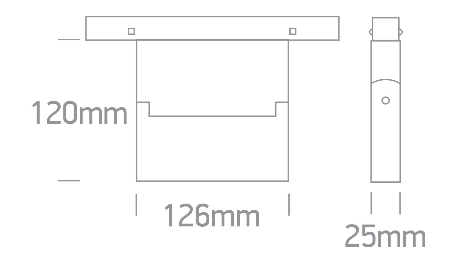 MILA 126 czarny LED 3000K 10W 800lm