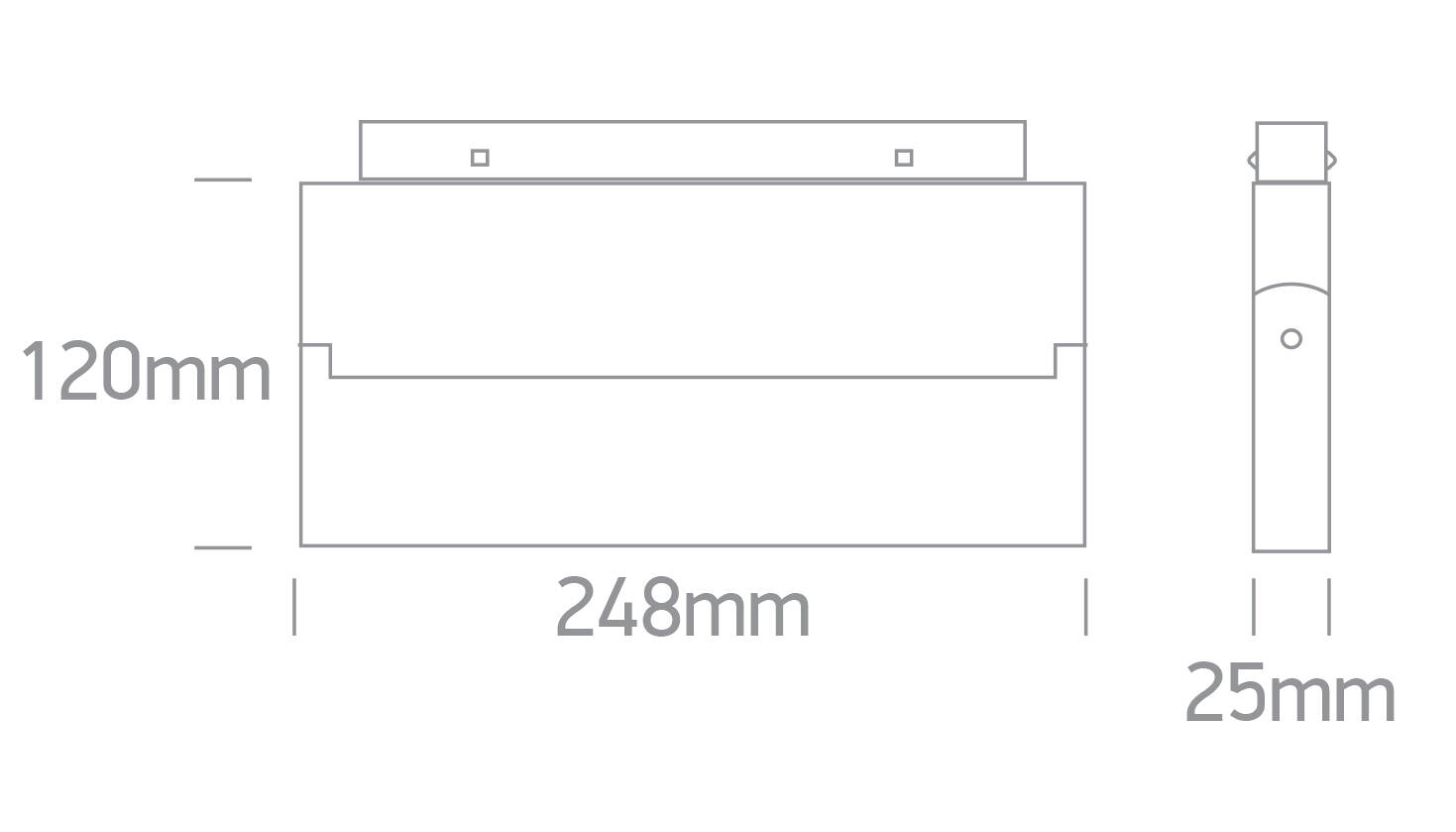 MILA 248 czarny LED 3000K 20W 1600lm