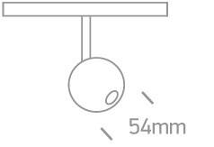 NOXE 1 czarny LED 3000K 7W 560lm