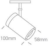 ORDO 100 czarny LED 3000K 12W 960lm