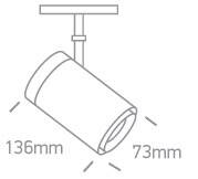 ORDO 136 czarny LED 3000K 24W 1920lm