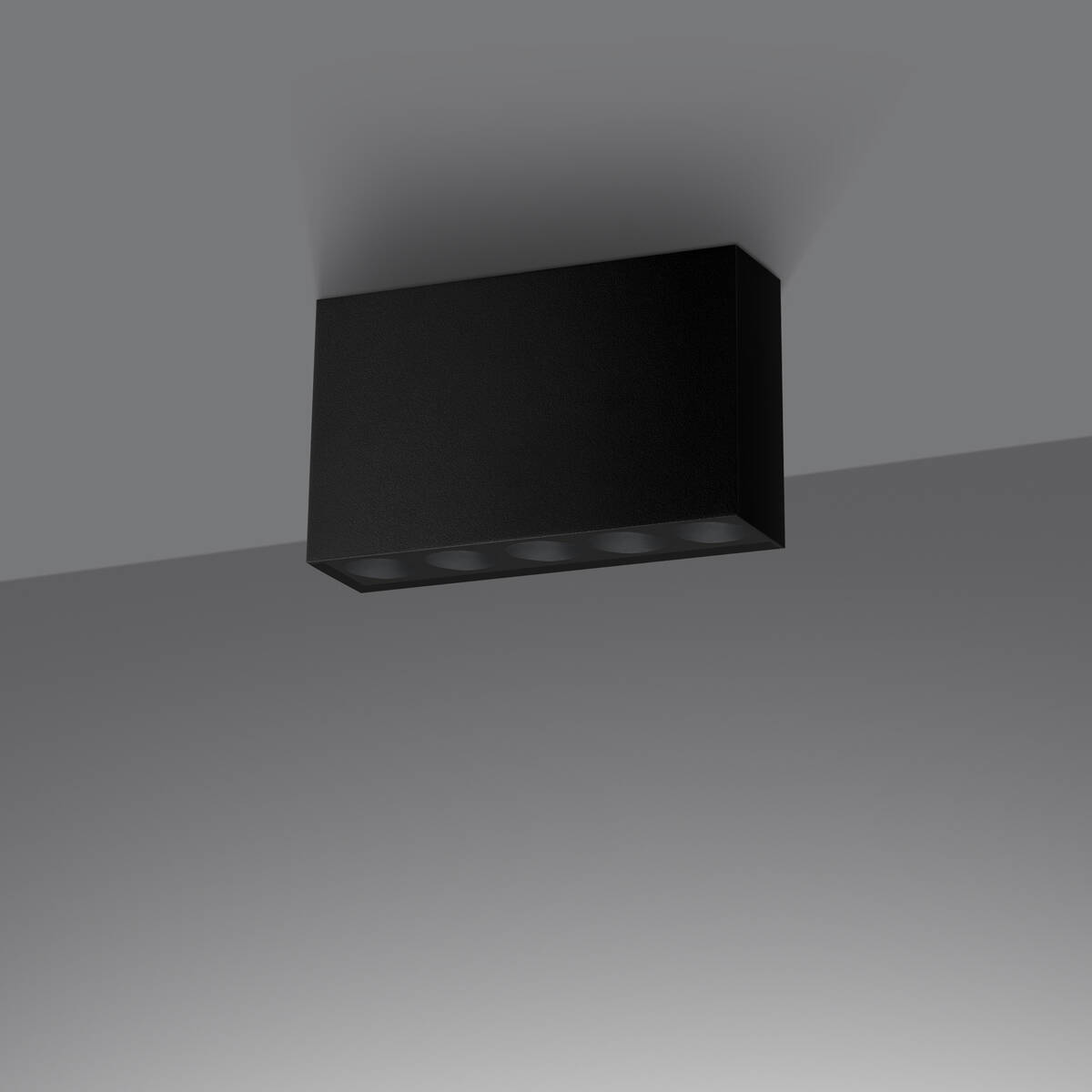 Plafon SOLE czarny LED