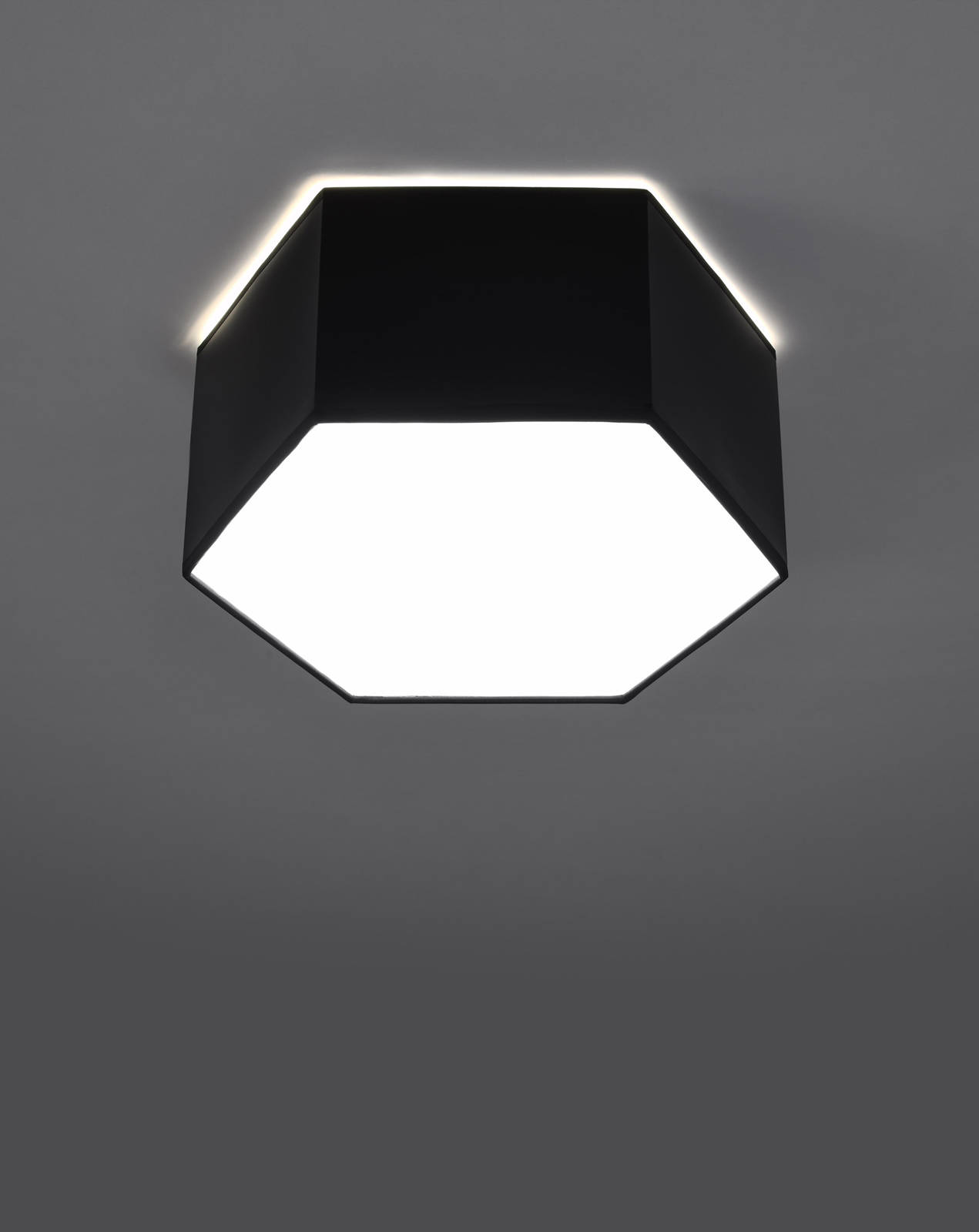 Plafon SUNDE 13 czarny + 2x Żarówka LED E27 3000K Ciepła 7,5W 620lm