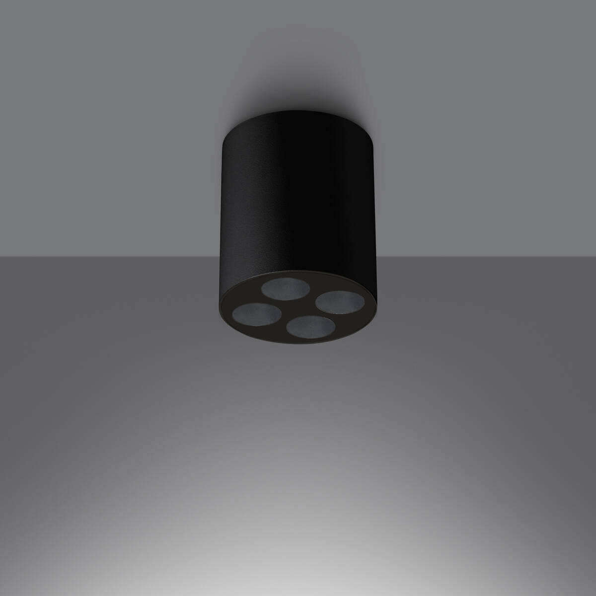 Plafon ZOE czarny LED