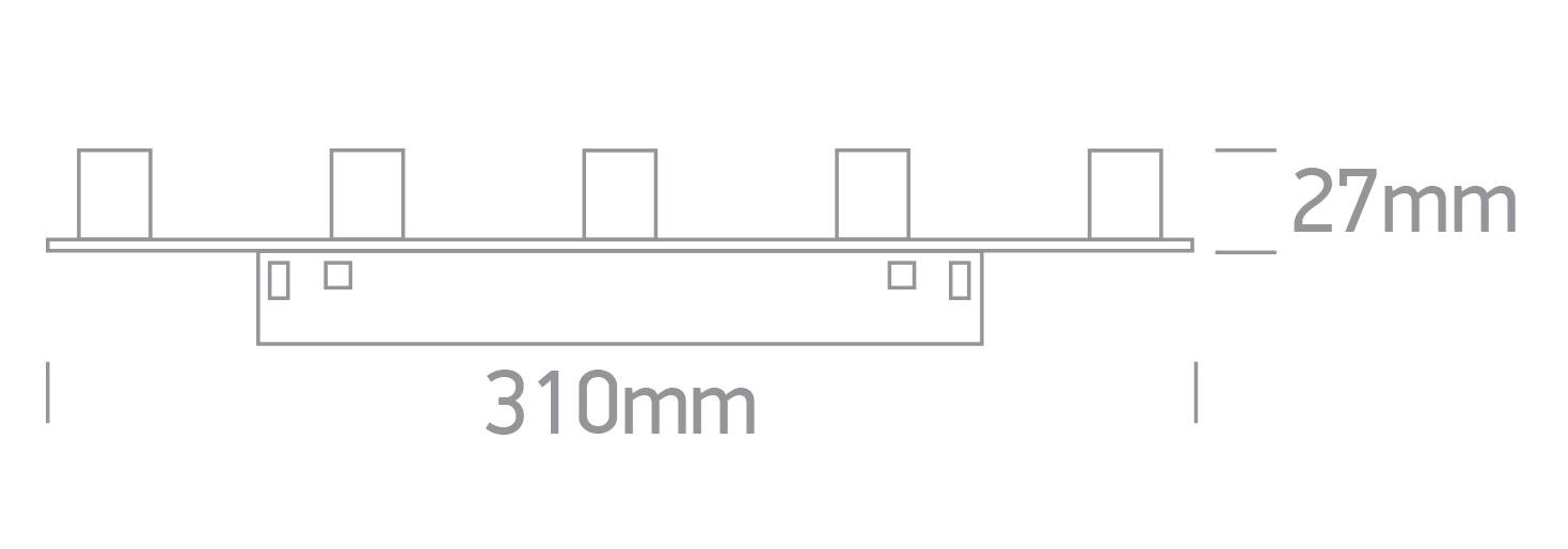 SONE 5 czarny LED 3000K 10W 500lm