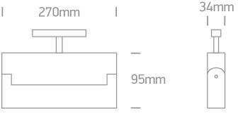 ZENI czarny LED 3000K 22W 1760lm