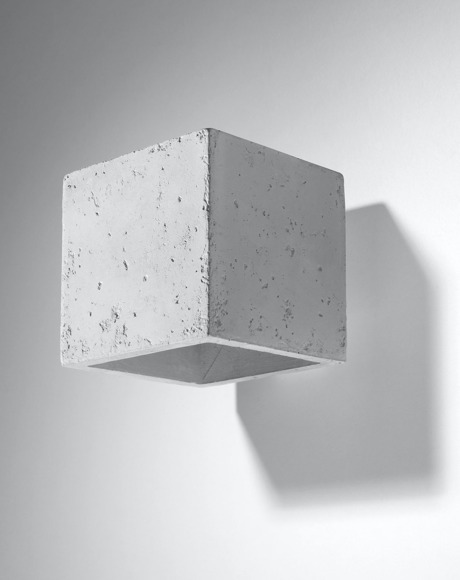 Kinkiet QUAD beton + 1x Żarówka LED G9 3000K Ciepła 4,5W 510lm