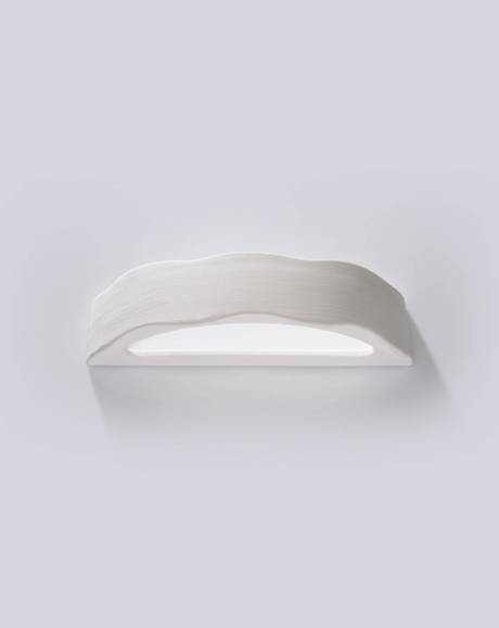 Kinkiet ceramiczny DRACO biały + 1x Żarówka LED E27 3000K Ciepła 8W 620lm