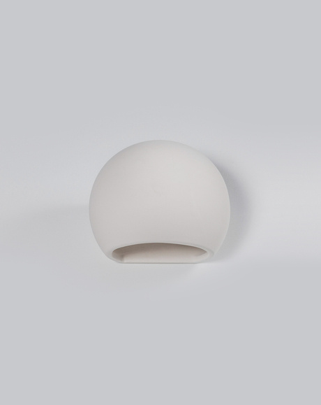 Kinkiet ceramiczny GLOBE biały + 1x Żarówka LED E27 3000K Ciepła 7,5W 620lm