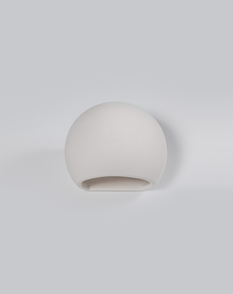 Kinkiet ceramiczny GLOBE biały + 1x Żarówka LED E27 4000K Zimna 7,5W 650lm