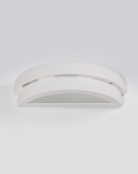 Kinkiet ceramiczny HELIOS biały + 1x Żarówka LED E27 3000K Ciepła 7,5W 620lm
