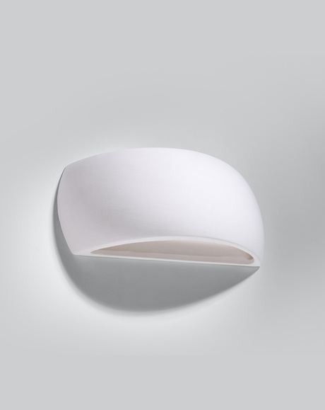 Kinkiet ceramiczny PONTIUS biały + 1x Żarówka LED G9 3000K Ciepła 4,5W 510lm