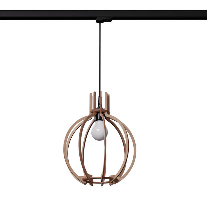 Lampa wisząca ARANCIA naturalne drewno E27 #B