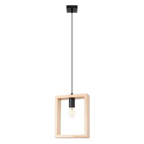 Lampa wisząca ARIES naturalne drewno + 1x Żarówka LED E27 3000K 7W 760lm