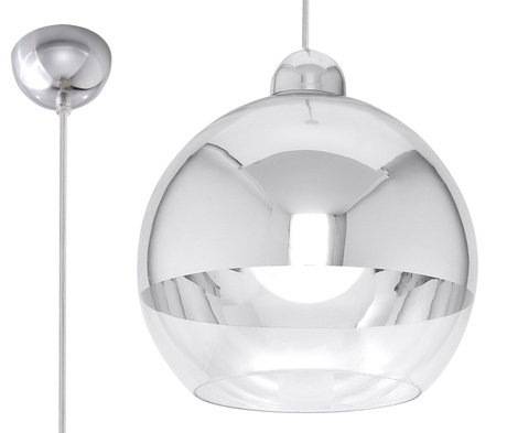 Lampa wisząca COSMO 25 chrom + 1x Żarówka LED E27 3000K Ciepła 7,5W 620lm