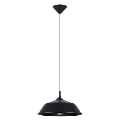 Lampa wisząca FRIKA czarna + 1x Żarówka LED E27 3000K Ciepła 7,5W 620lm