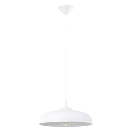 Lampa wisząca GINA biała + 1x Żarówka LED E27 3000K Ciepła 7,5W 620lm