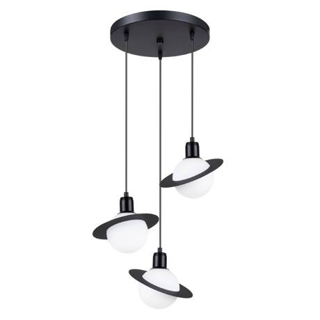 Lampa wisząca HYPERION 3P czarny + 3x Żarówka LED G9 3000K Ciepła 4,5W 450lm