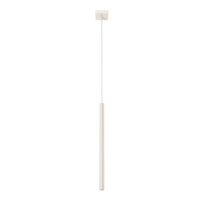 Lampa wisząca PASTELO 1 beżowa + 1x Żarówka LED G9 4000K Zimna 4,5W 460lm