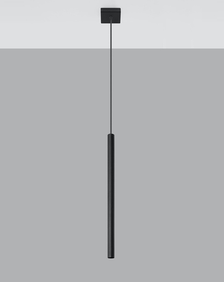Lampa wisząca PASTELO 1 czarna + 1x Żarówka LED G9 3000K Ciepła 4,5W 510lm