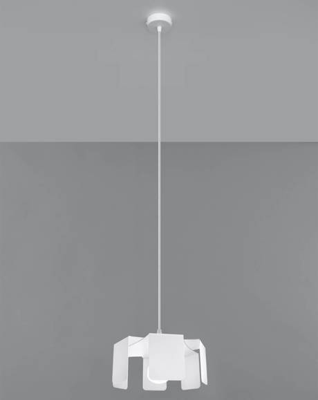 Lampa wisząca TULIP biały + 1x Żarówka LED E27 4000K Zimna 7,5W 650lm