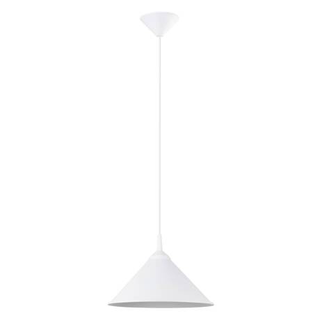 Lampa wisząca ZUMA biała + 1x Żarówka LED E27 3000K Ciepła 7,5W 620lm