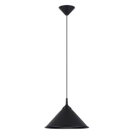 Lampa wisząca ZUMA czarna + 1x Żarówka LED E27 3000K Ciepła 7,5W 620lm