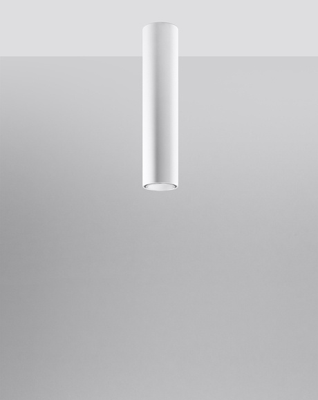 Plafon LAGOS 40 biały + 1x Żarówka LED GU-10 4000K Zimna 7W 630lm