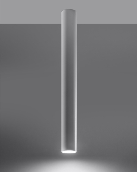 Plafon LAGOS 60 biały + 1x Żarówka LED GU-10 3000K Ciepła 7W 620lm