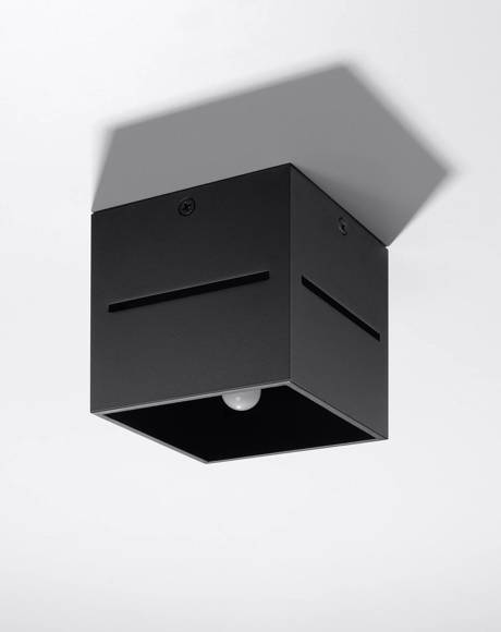 Plafon LOBO czarny + 1x Żarówka LED G9 4000K Zimna 4,5W 530lm