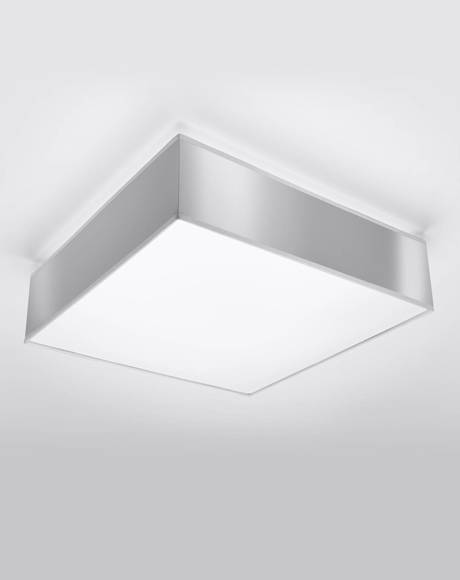 Plafon sufitowy HORUS 35 SZARY + 2x Żarówka LED E27 4000K Zimna 7,5W 650lm